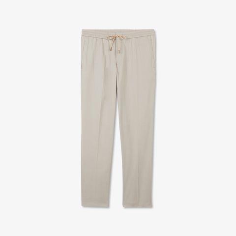 Pantalon beige à plis cassés - Image 2
