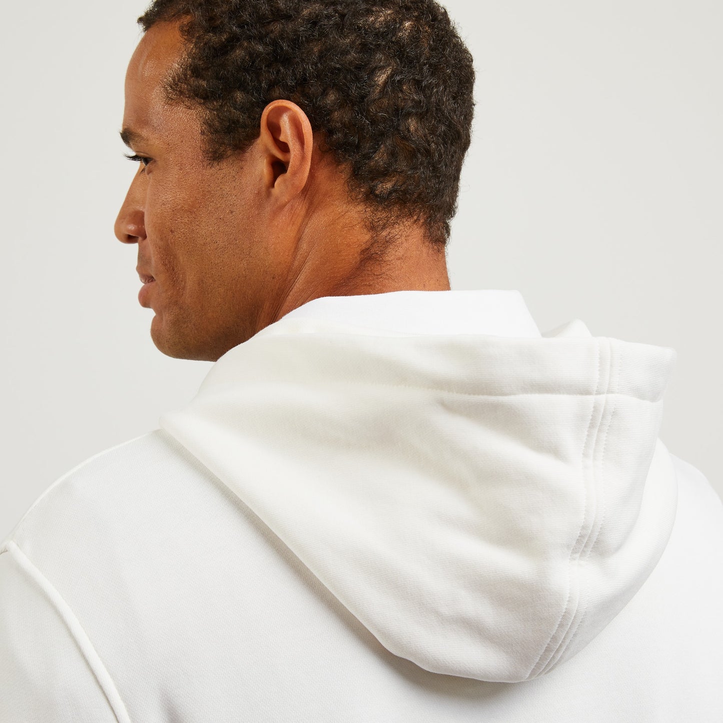 Sweat à capuche blanc uni