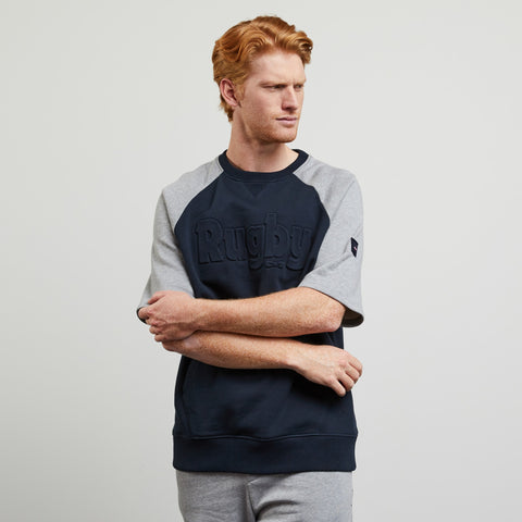 Bi-colour short-sleeved sweatshirt - Image 3
