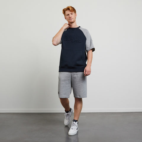 Bi-colour short-sleeved sweatshirt - Image 1