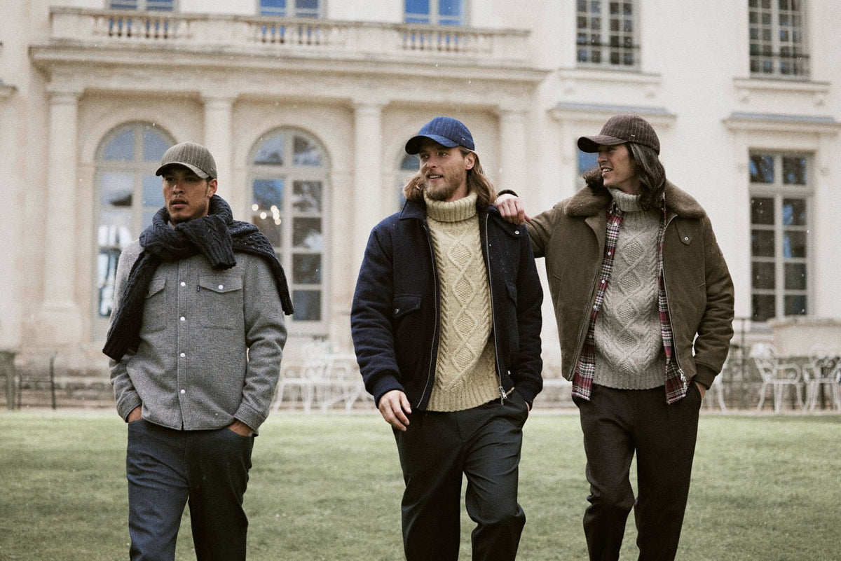 Trois mannequins homme