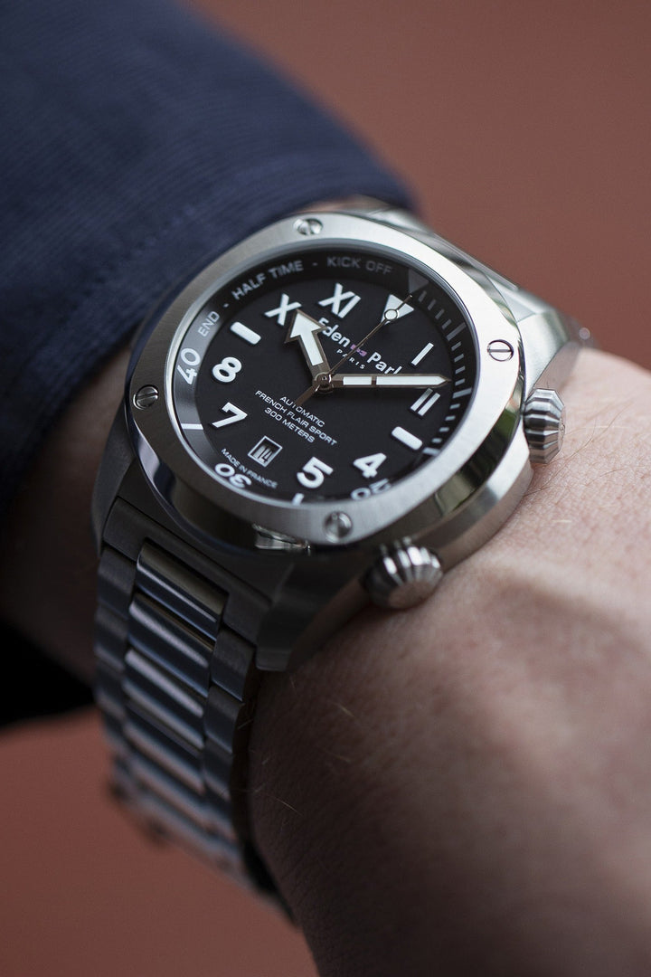 Steel automatic watch