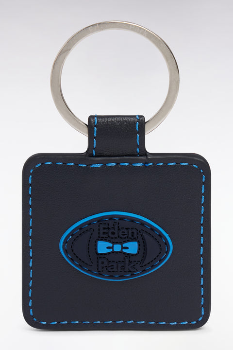 Porte-clefs en cuir bleu - Image 1