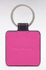 Porte-clefs en cuir rose