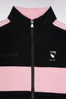 Straight-fit New Zealand zip-up sweatshirt in black cotton