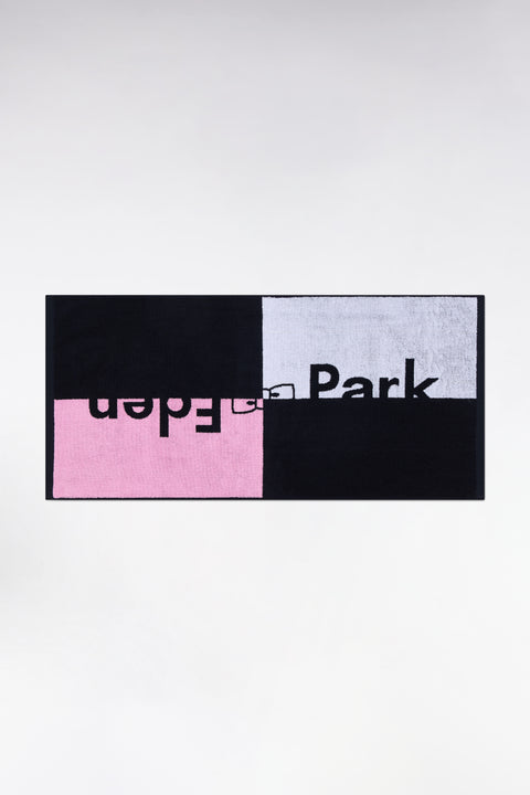 Eden Park logo pink beach towel in cotton - Image 1