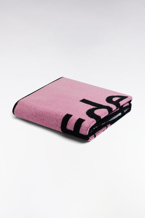 Eden Park logo pink beach towel in cotton - Image 2