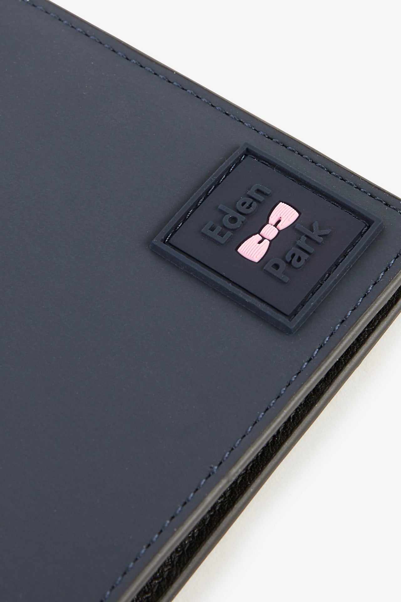 Dark blue rubber passport wallet