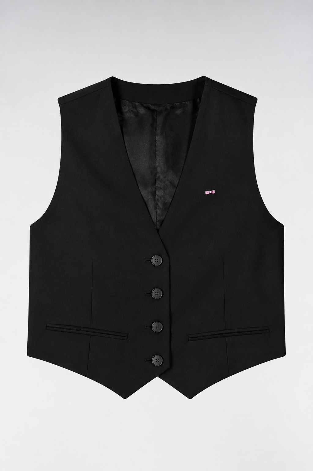Gilet de costume fluide noir