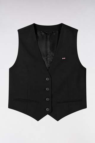 Gilet de costume fluide noir