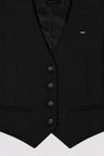 Gilet de costume fluide noir