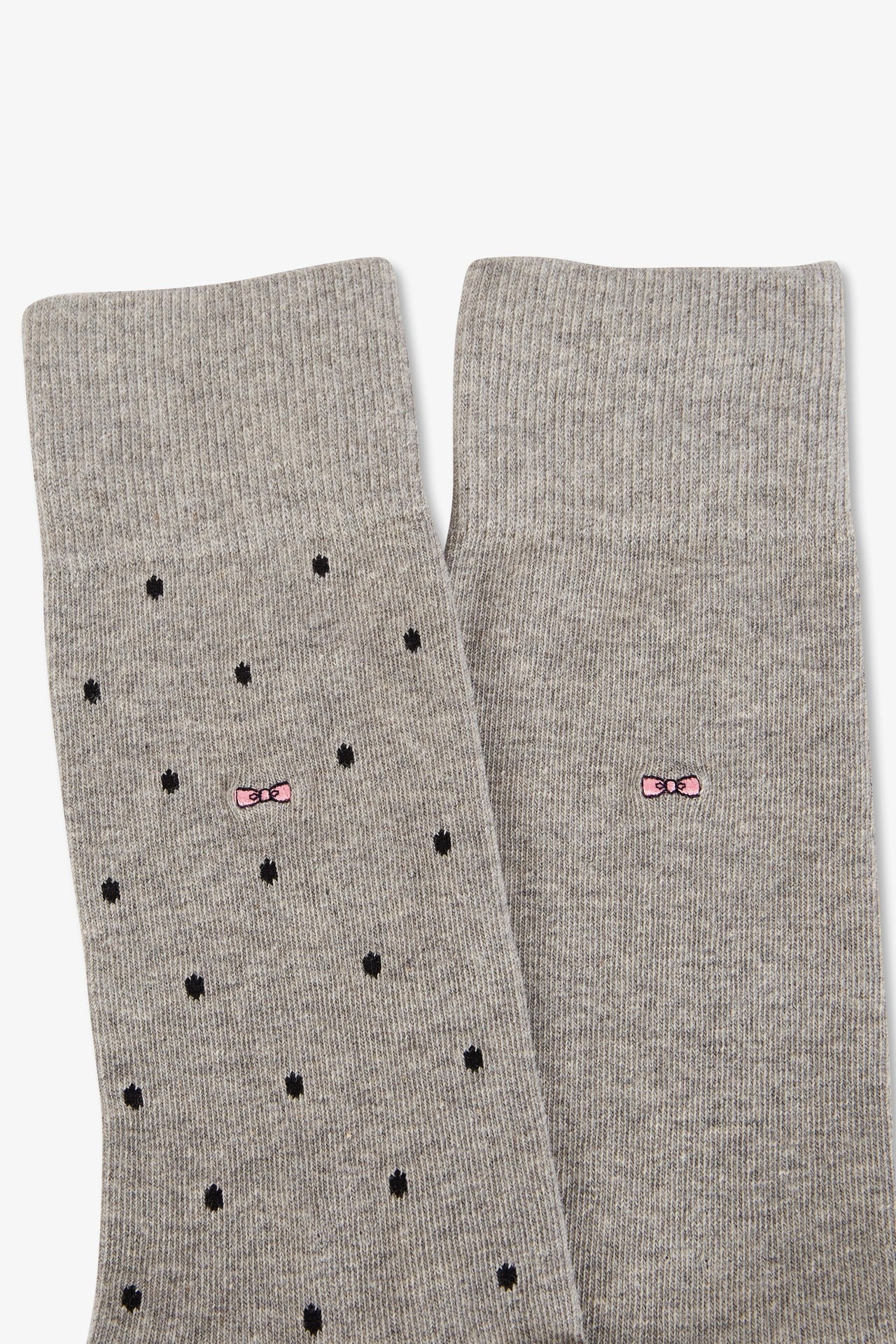 Lot de 2 paires de chaussettes grises en coton stretch - Image 2