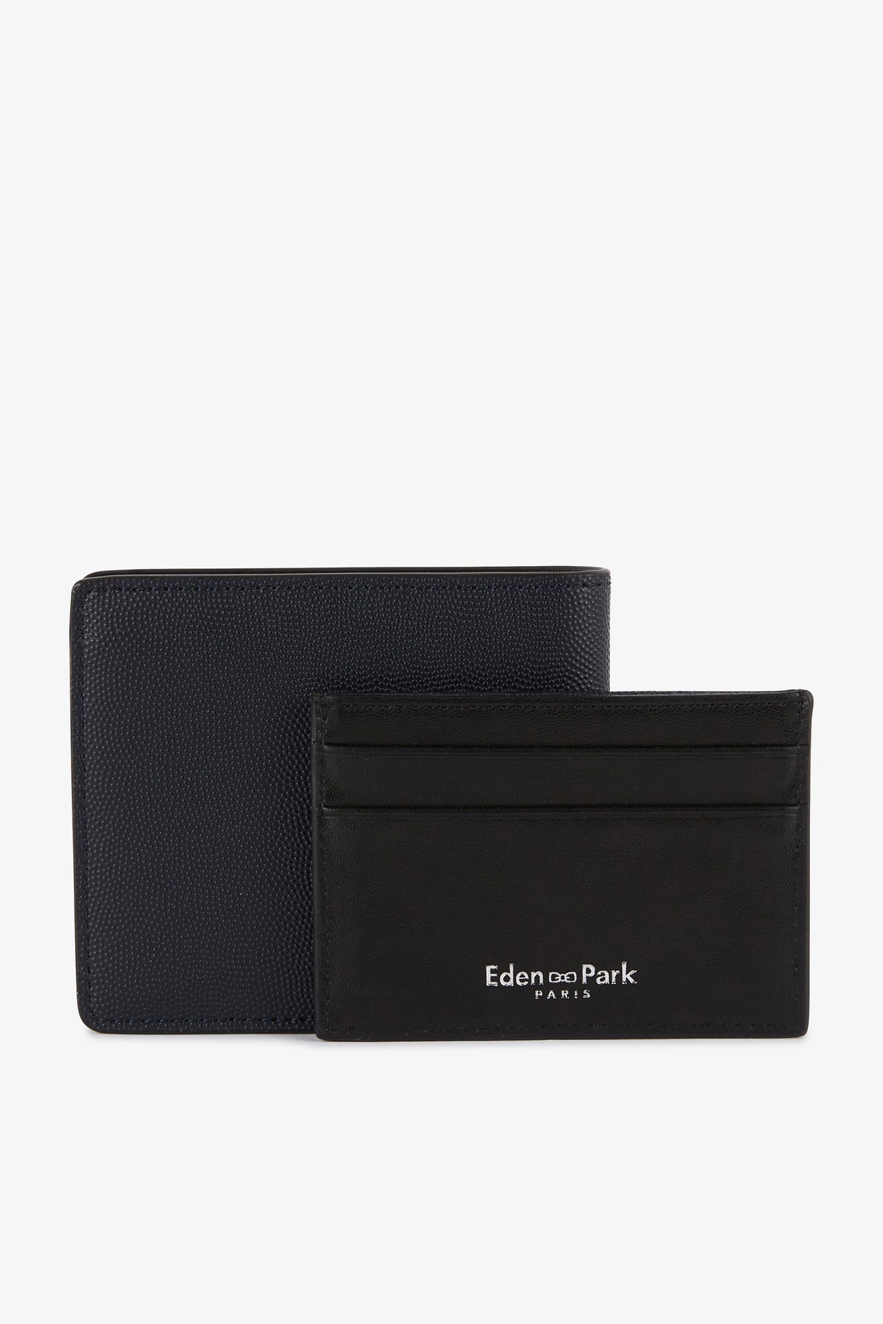 Navy blue Italian wallet and card holder