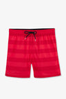 Short de bain à rayures rouge