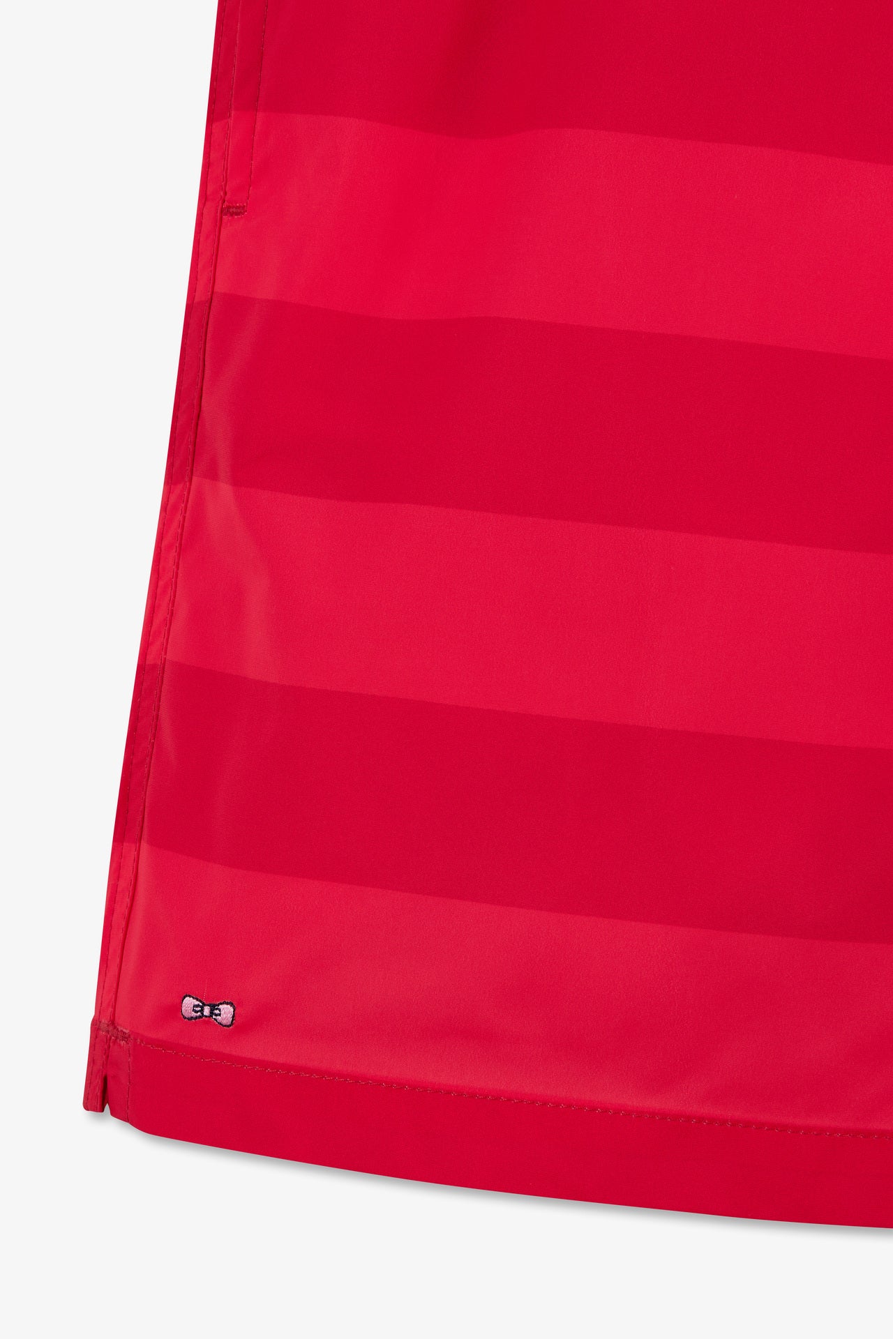 Short de bain à rayures rouge