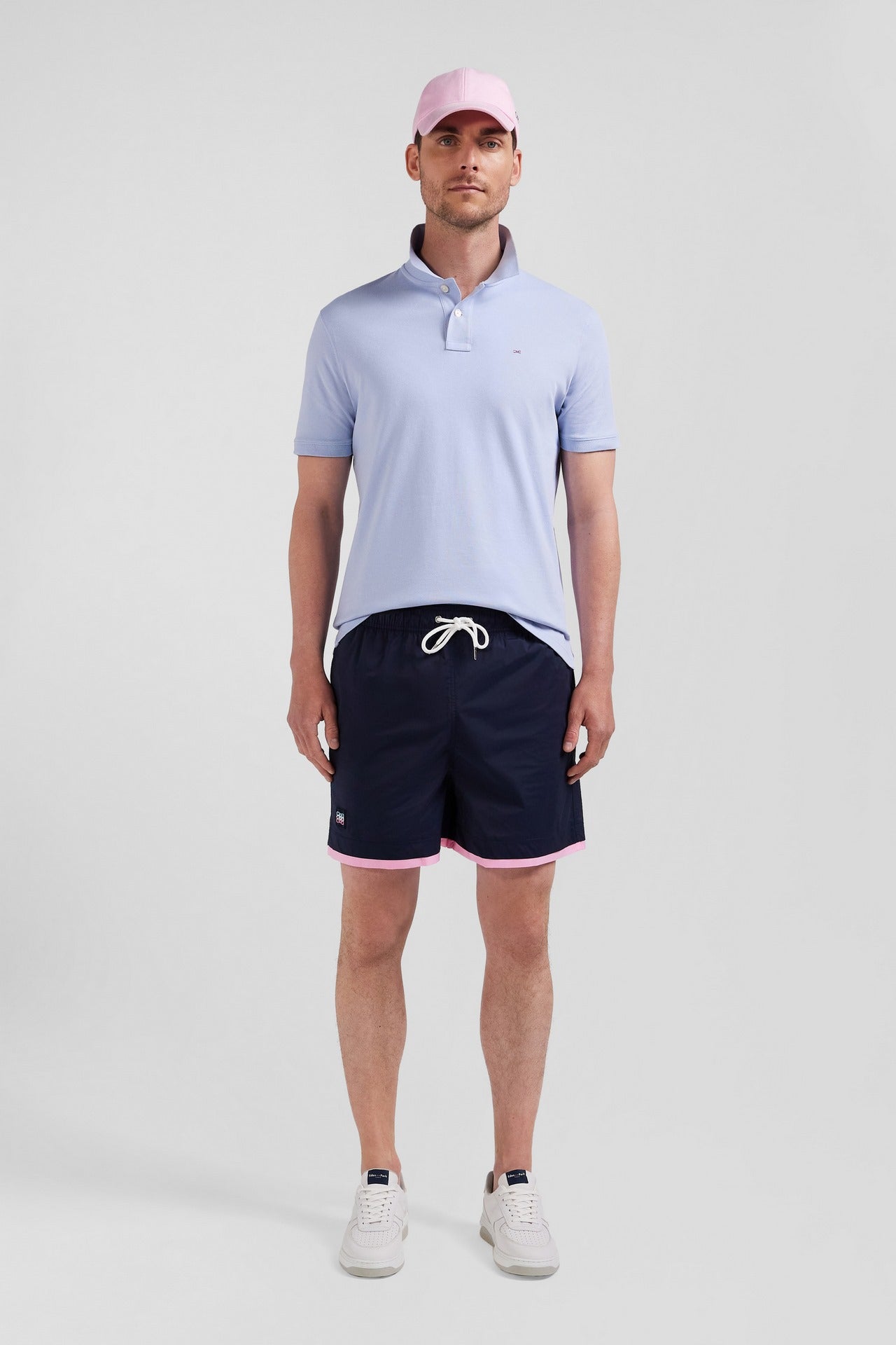 Navy blue swim shorts