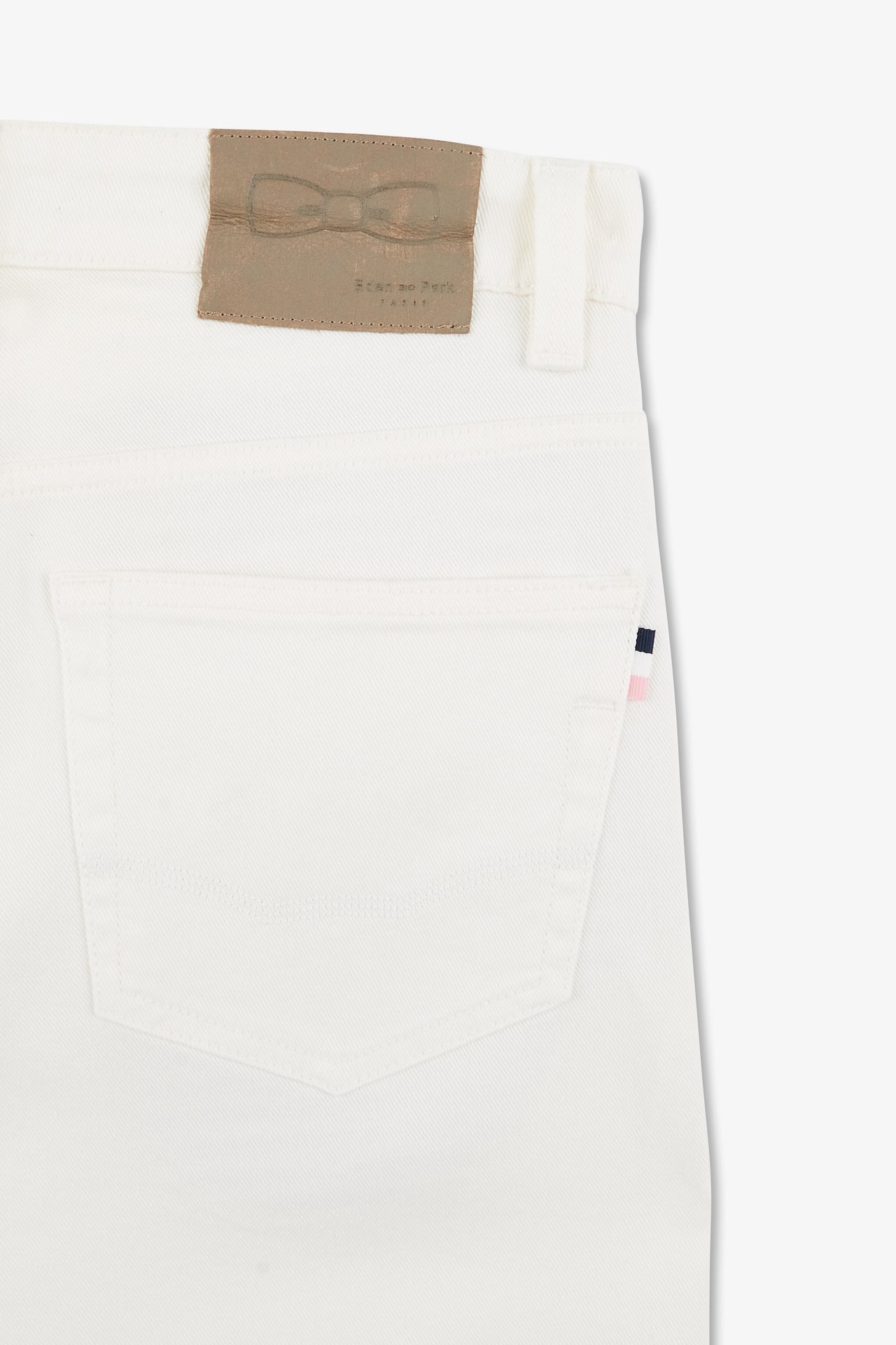 Jean blanc en coton denim stretch coupe regular - Image 7