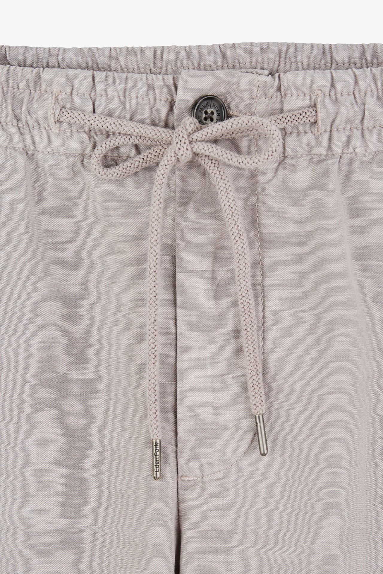 Pantalon à taille élastiquée en lyocell mélangé gris - Image 6