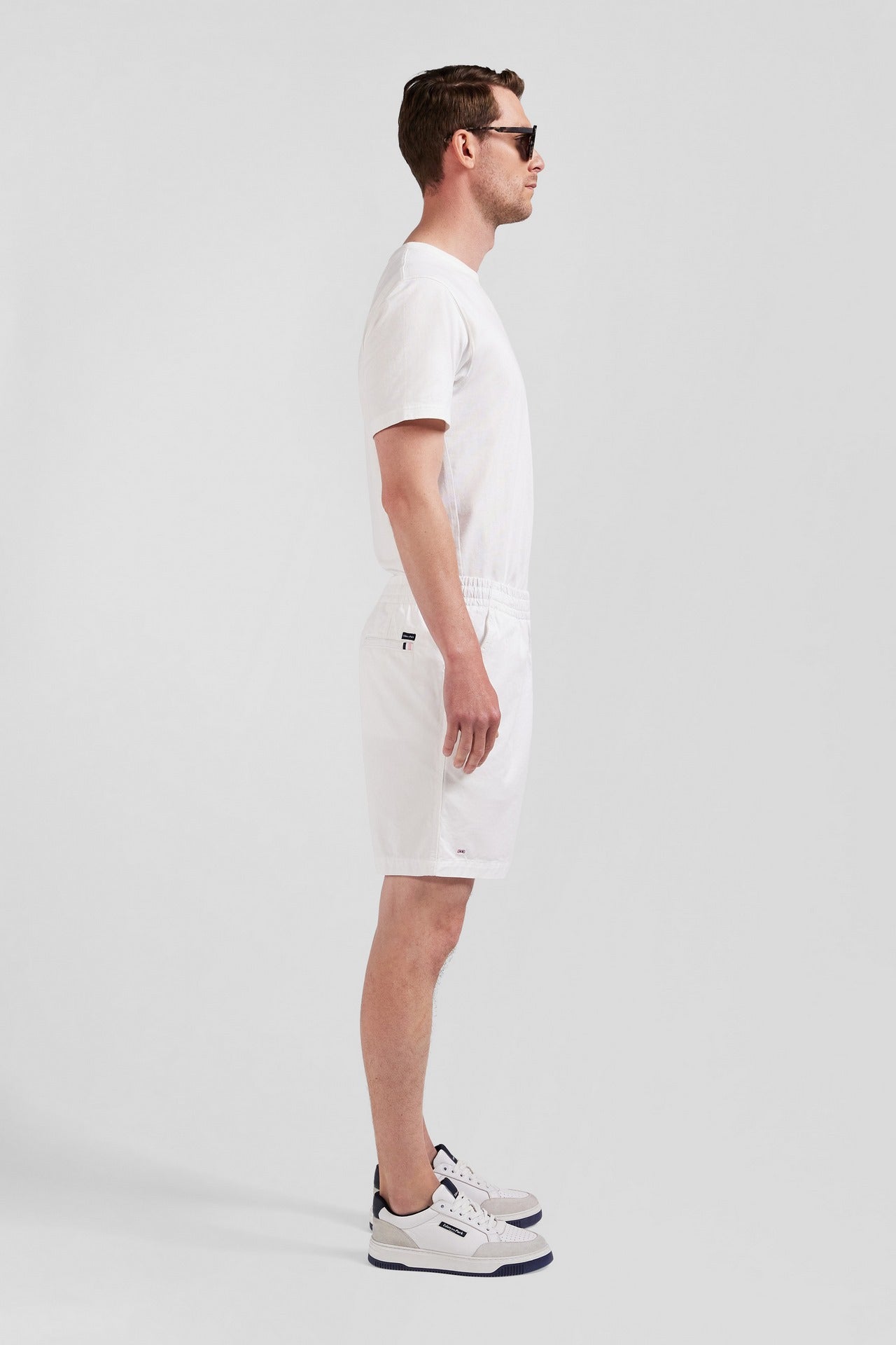 Short en coton uni blanc - Image 4