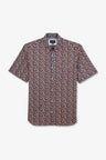 Navy blue shirt with exclusive floral print