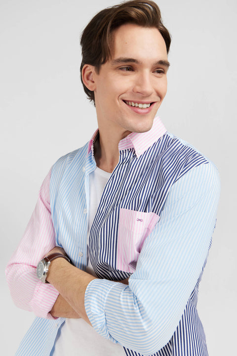 Chemise colorblock à rayures - Image 3