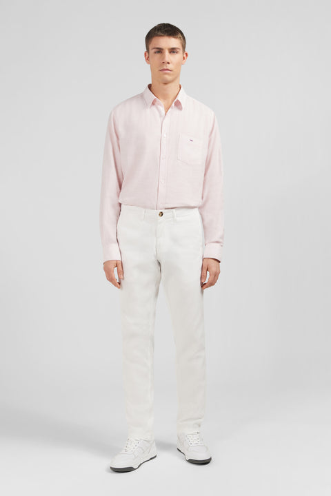 Chemise rose unie - Image 1