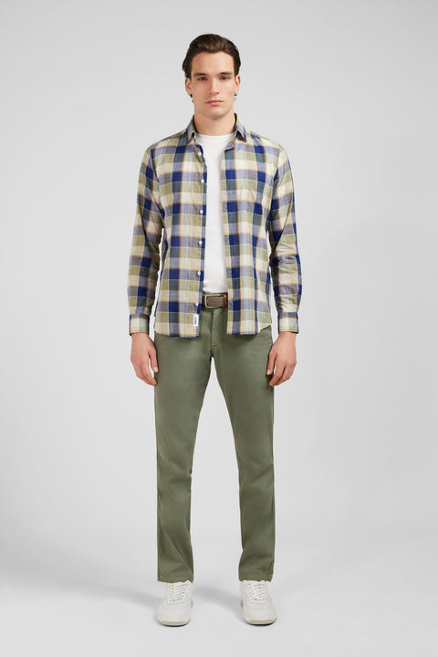 Blue checked shirt - Image 1