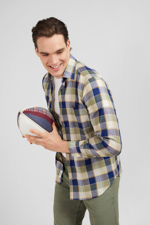 Blue checked shirt - Image 3