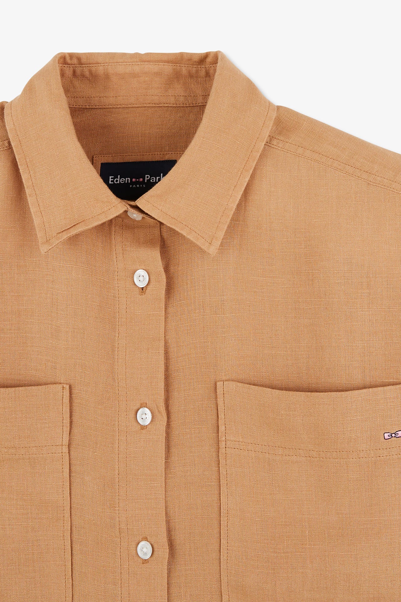 Chemisier beige uni