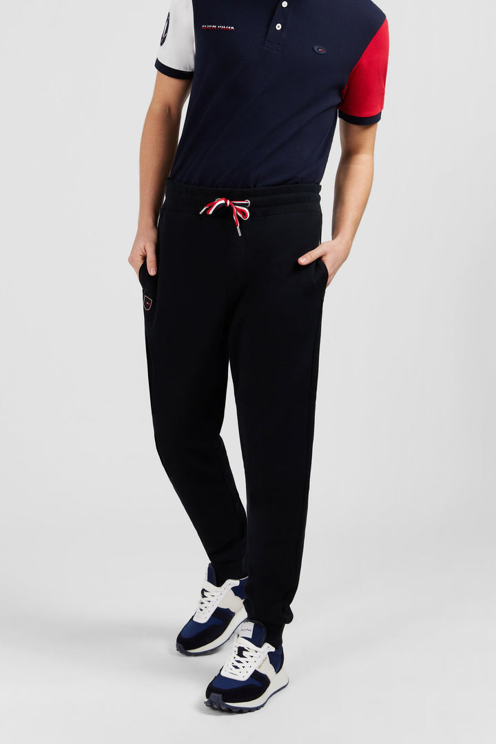 Plain black jogging bottoms