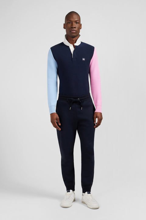 Plain dark blue jogging bottoms - Image 1