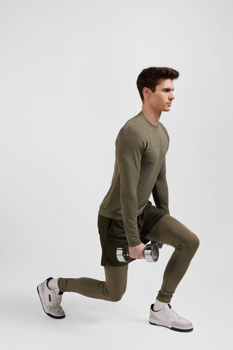 Jogging de sport stretch kaki - Image 1