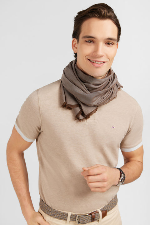 Polo beige à manches courtes - Image 3