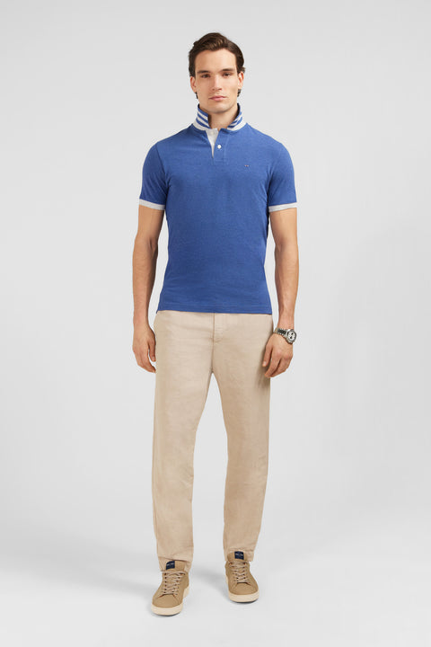 Polo bleu à manches courtes - Image 1