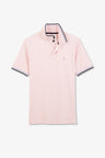 Pink polo shirt in Pima cotton