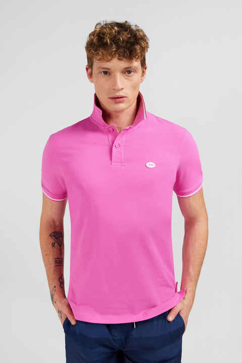 Pink short-sleeved polo shirt - Image 3