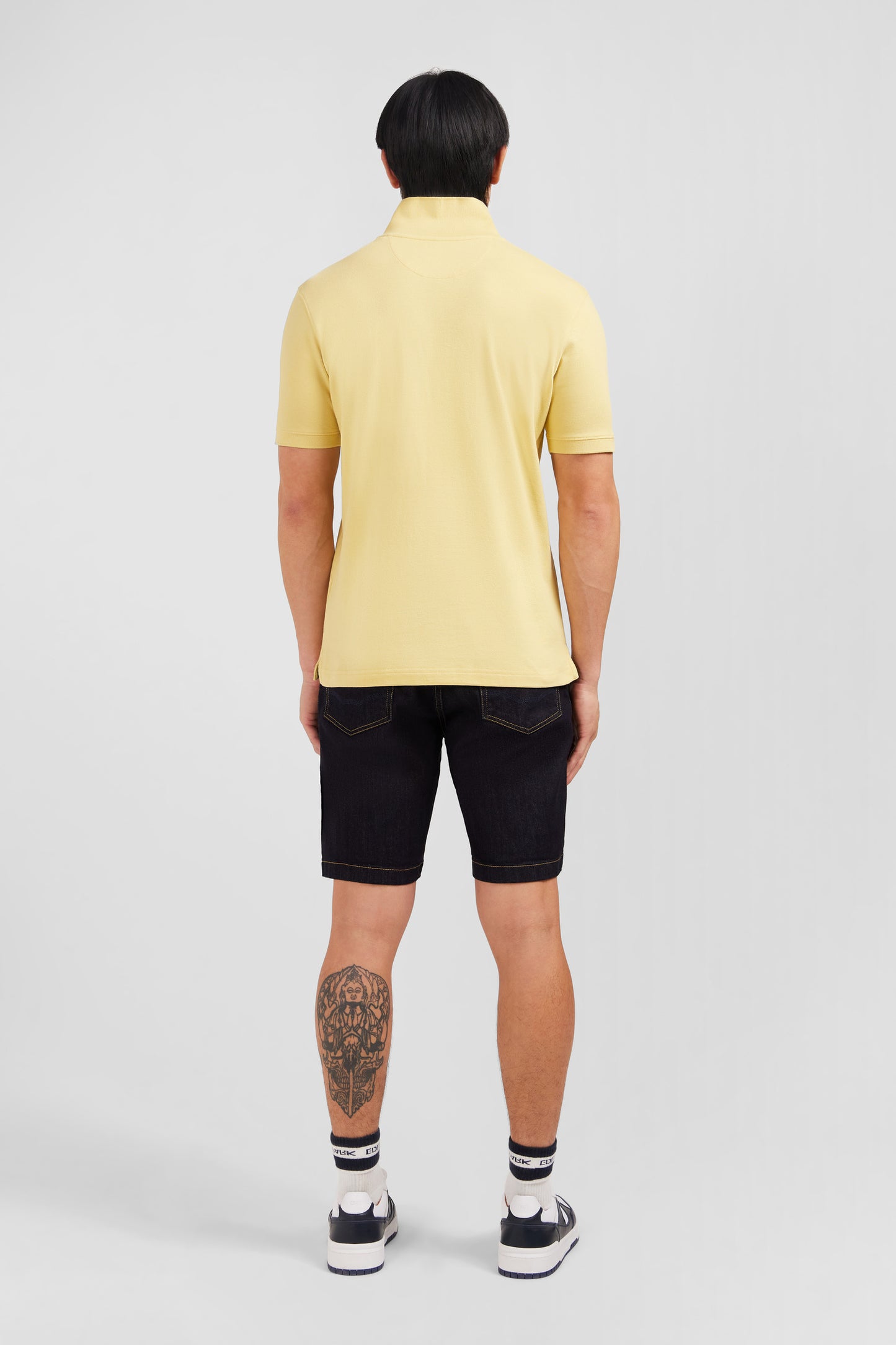 Polo jaune uni à manches courtes