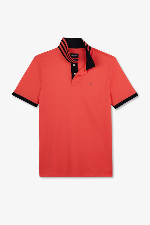 Pink short-sleeved polo shirt - Image 2