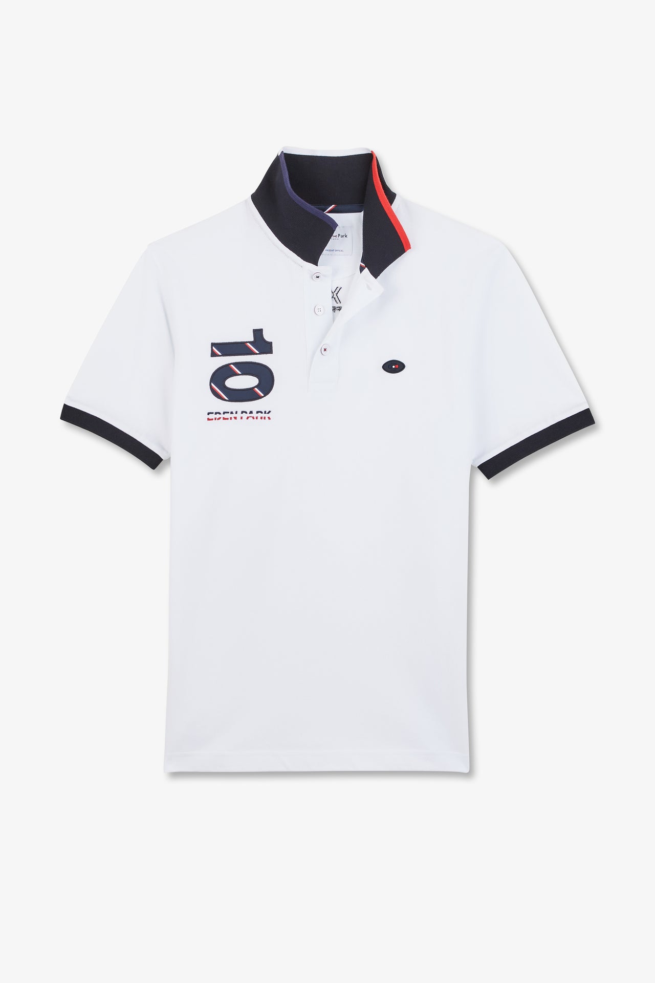 Polo blanc à manches courtes XV de France
