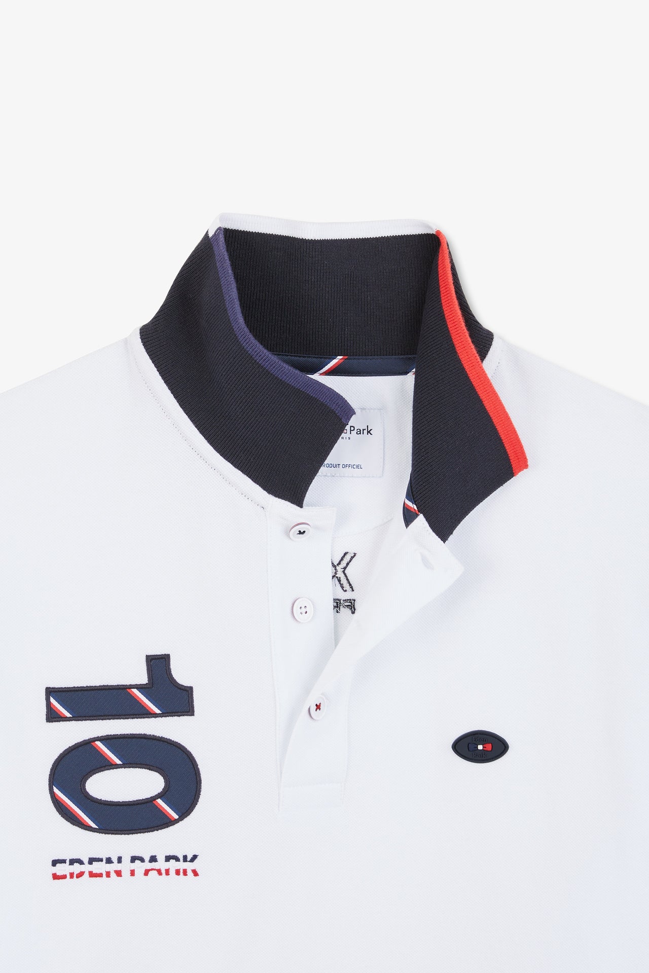 Polo blanc à manches courtes XV de France