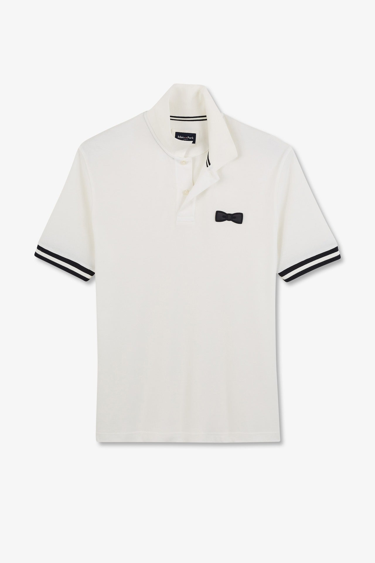 Polo blanc à manches courtes