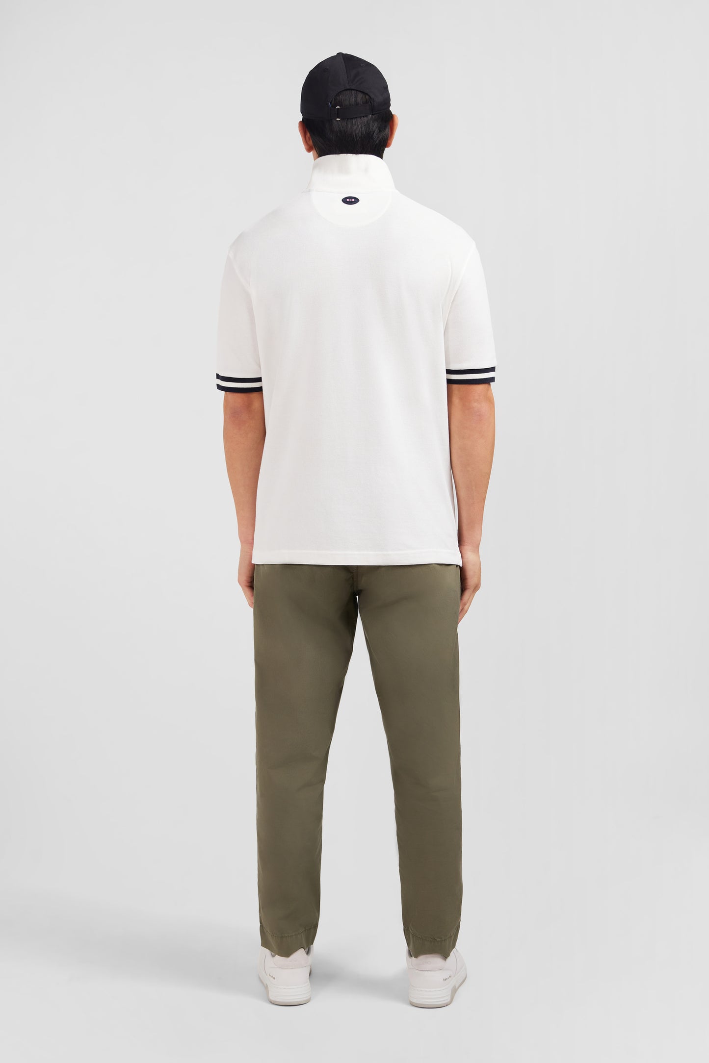 Polo blanc à manches courtes