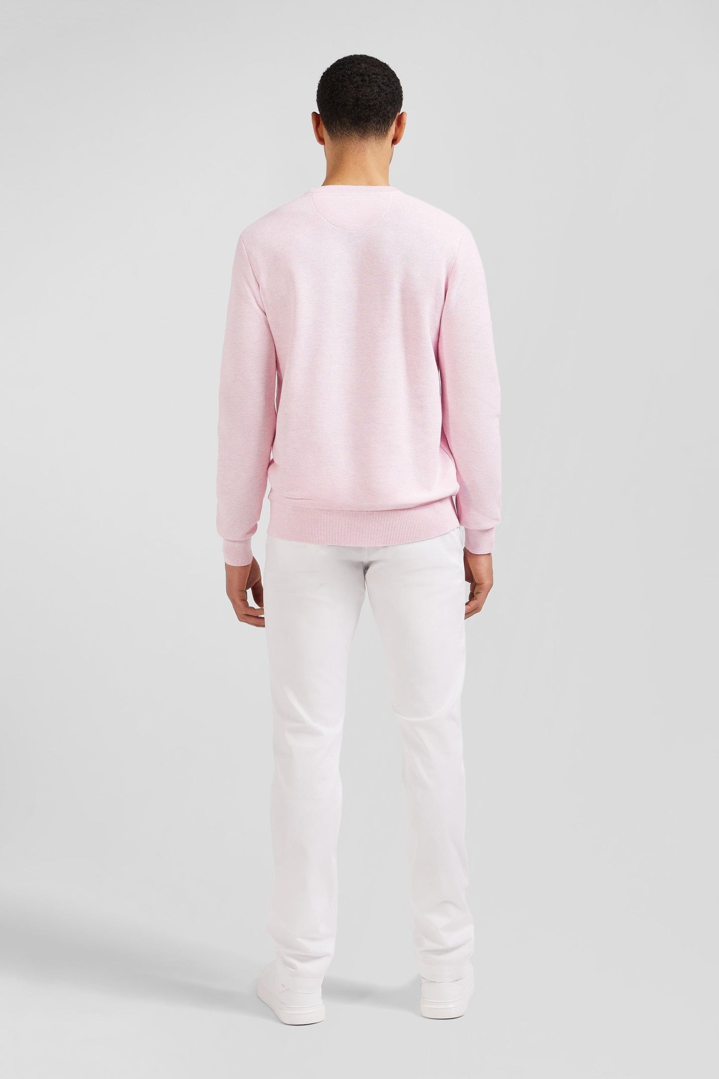 Pull rose en maille fantaisie - Image 7