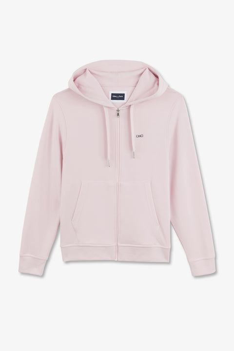 Sweatshirt à capuche en molleton rose emblème nœud papillon - Image 2