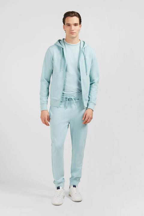 Sweatshirt à capuche en molleton vert emblème nœud papillon - Image 1