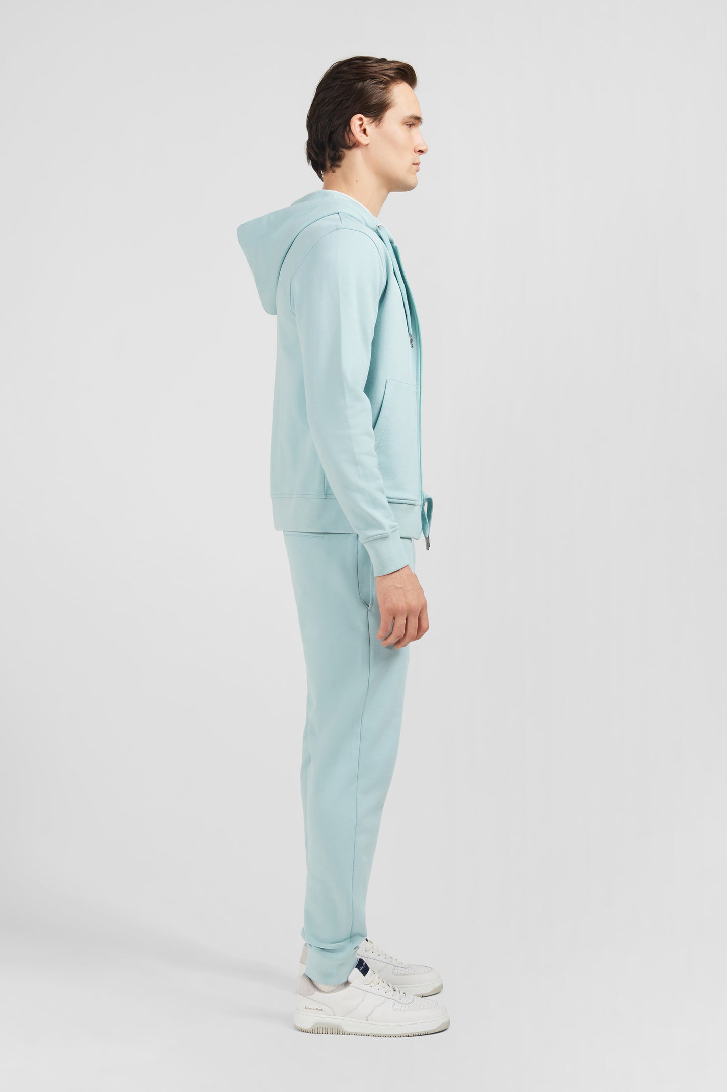 Sweatshirt à capuche en molleton vert emblème nœud papillon