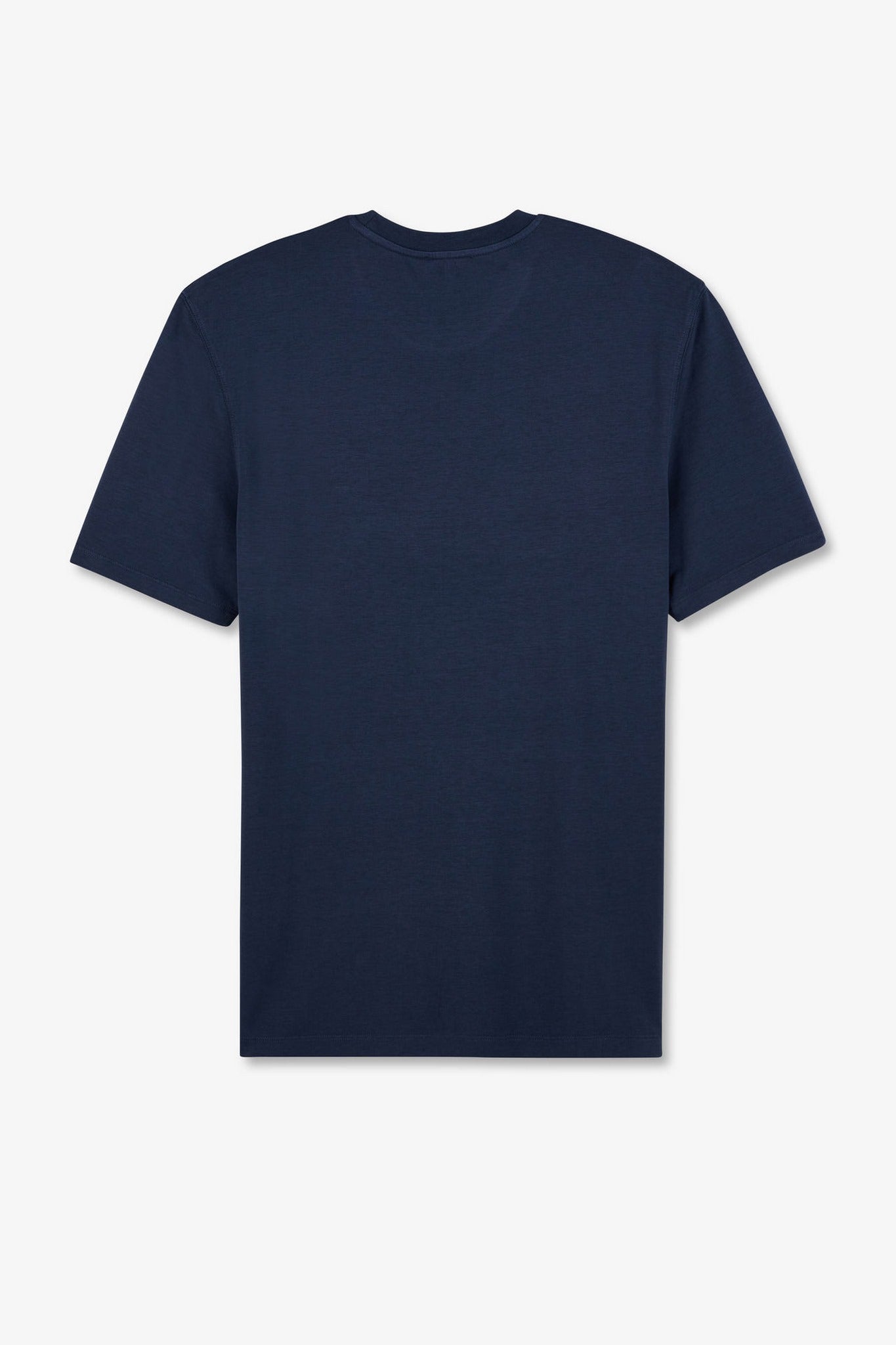 T-shirt manches courtes bleu uni - Image 4