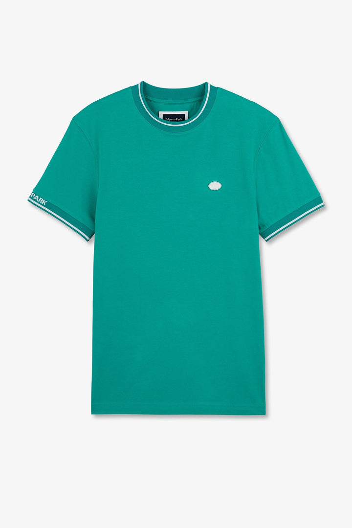 T-shirt vert à manches courtes alt view