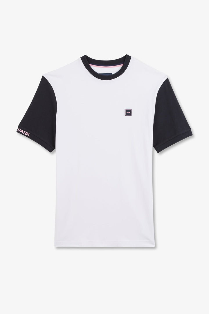 T-shirt blanc colorblock alt view