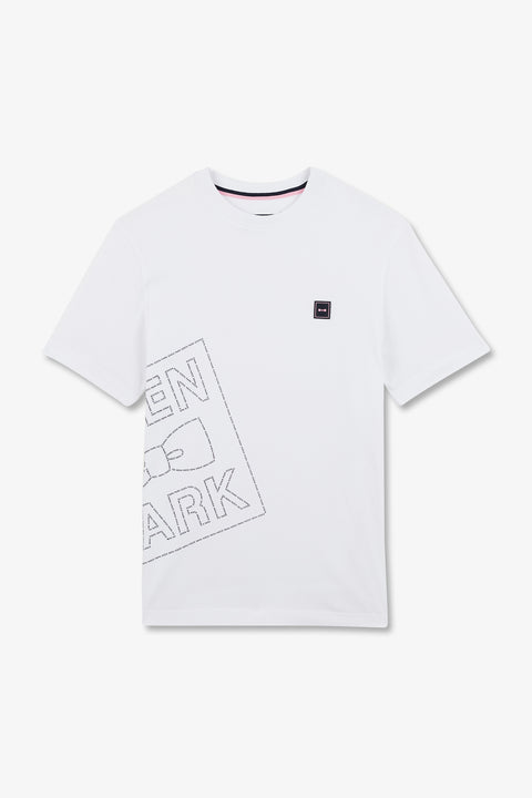White T-shirt with Eden Park print - Image 2